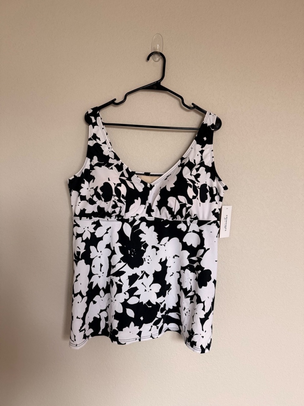 NEW Swimsuits For All Women’s Tankini 24 Floral Swim Tank Beach Pool Summer NWT